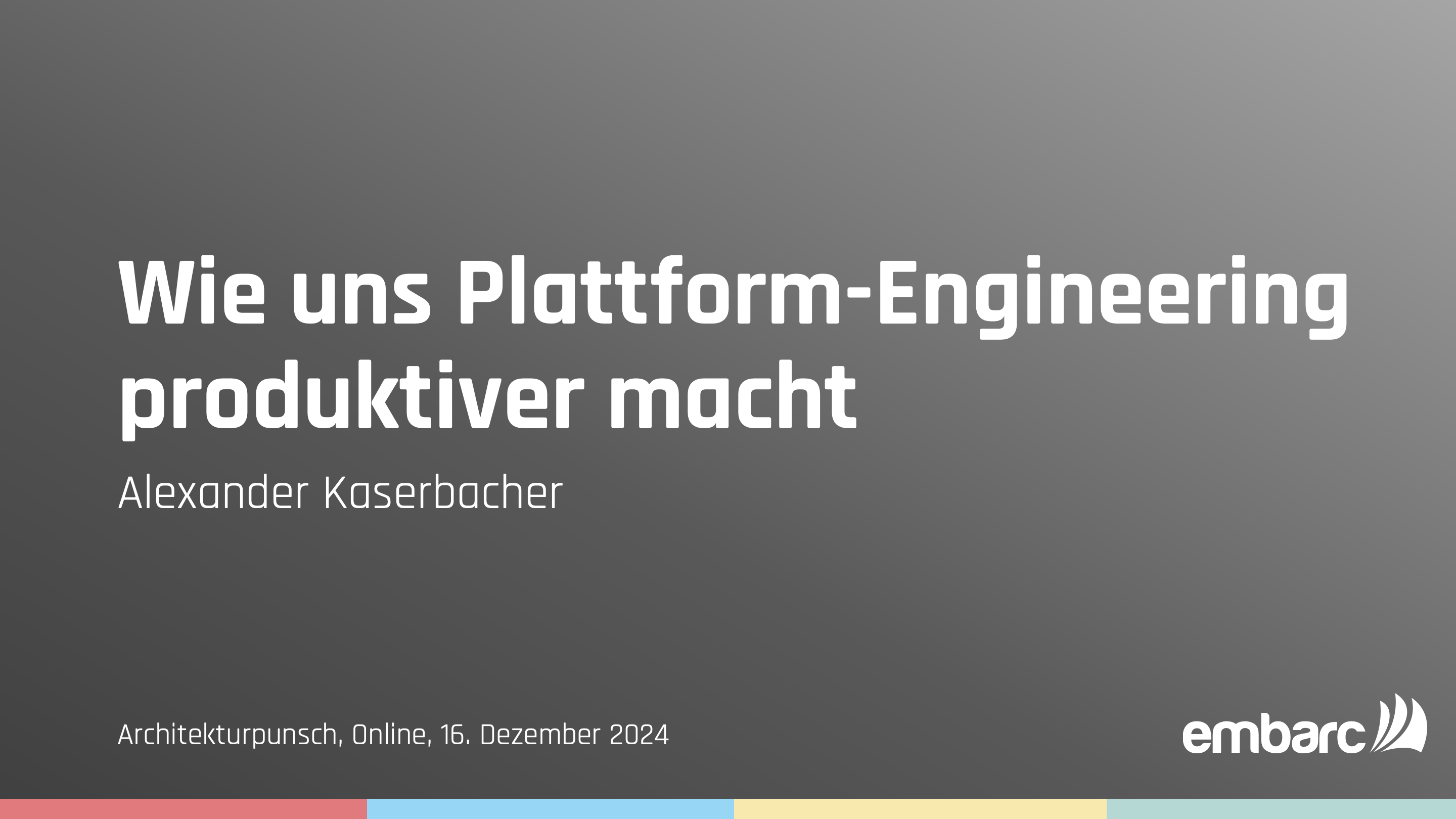 Wie uns Plattform-Engineering produktiver macht