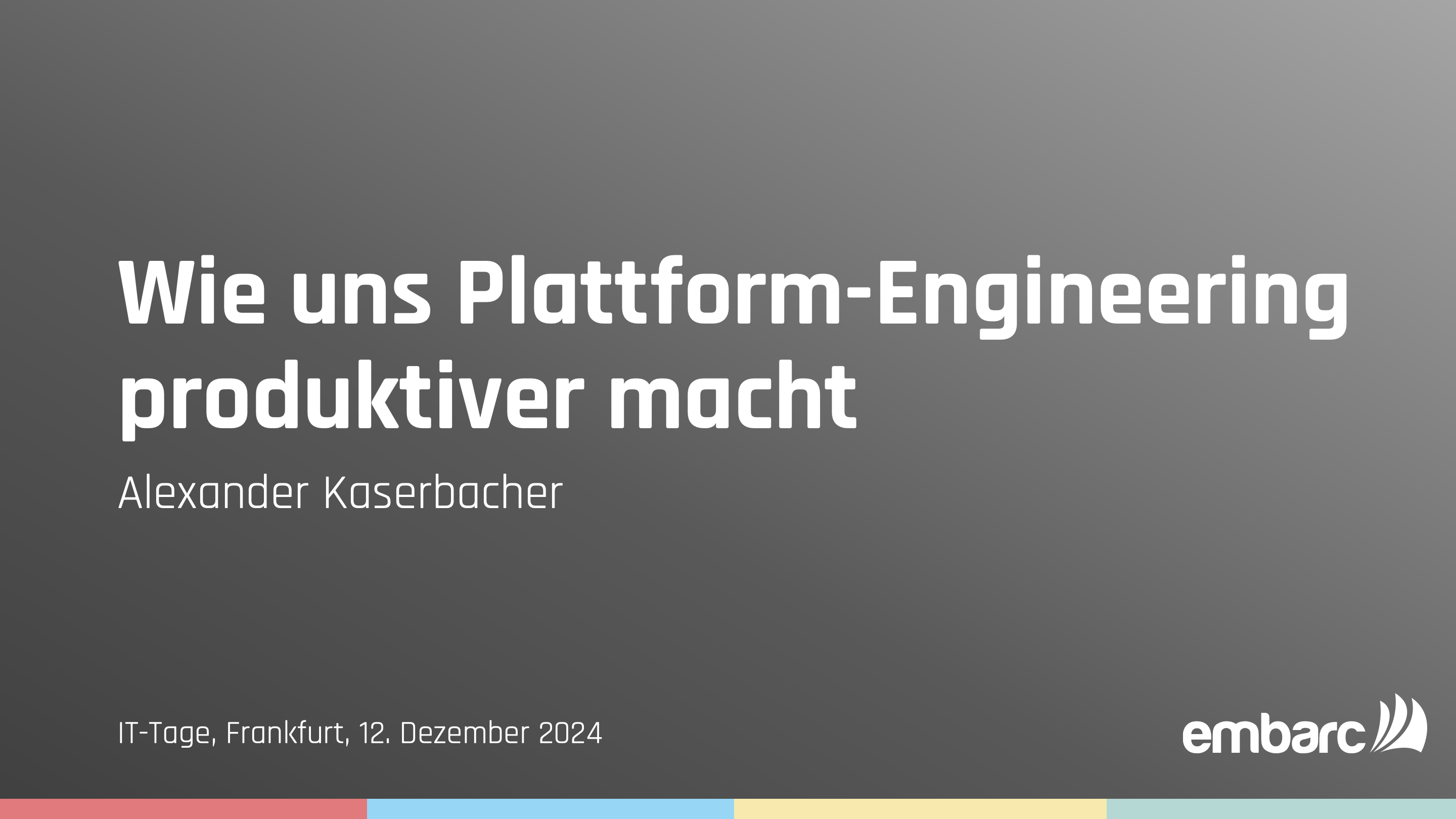 Wie uns Plattform-Engineering produktiver macht