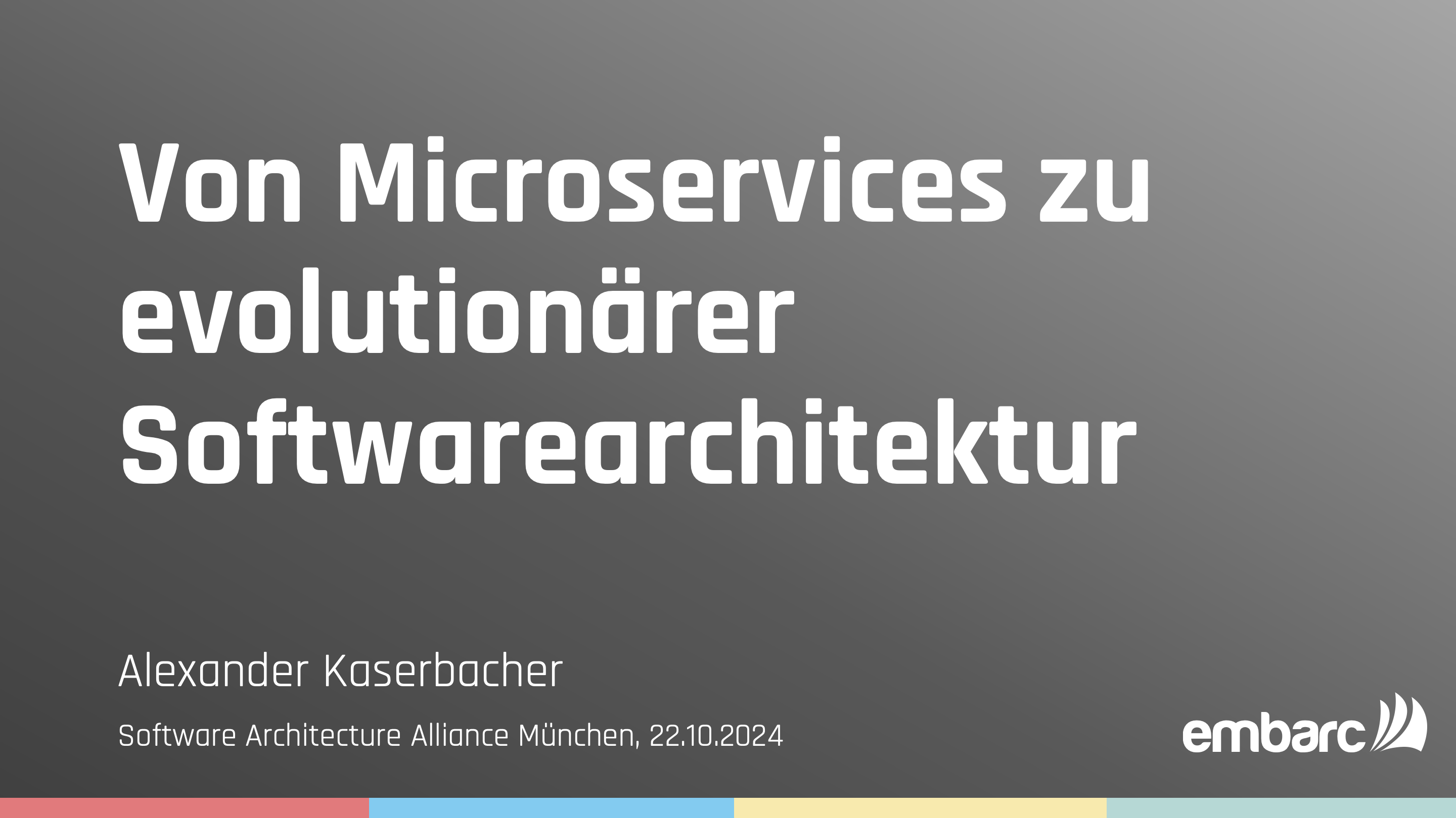 Teaser-Bild für pdf: SAA 2024: Von Microservices zu evolutionärer Softwarearchitektur